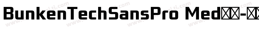 BunkenTechSansPro Med字体字体转换
